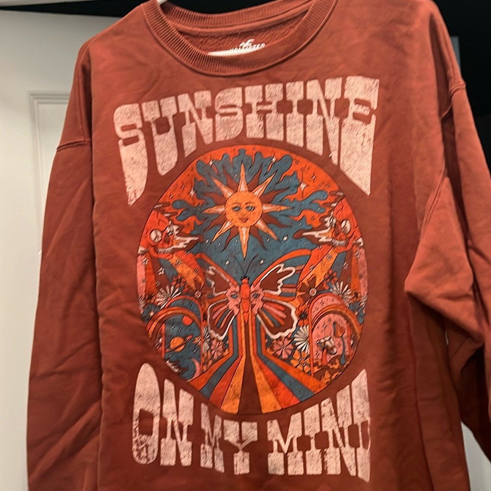 Hollister sweatshirt, rust color